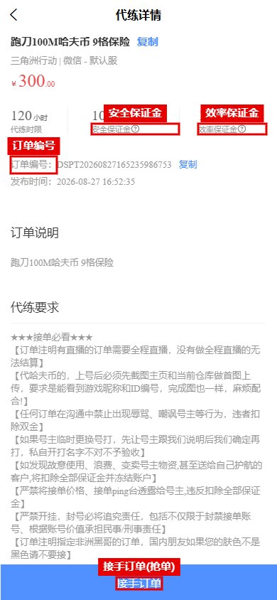 代练详情页